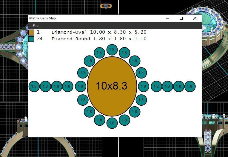 Diamond engagement ring 3D print model_4