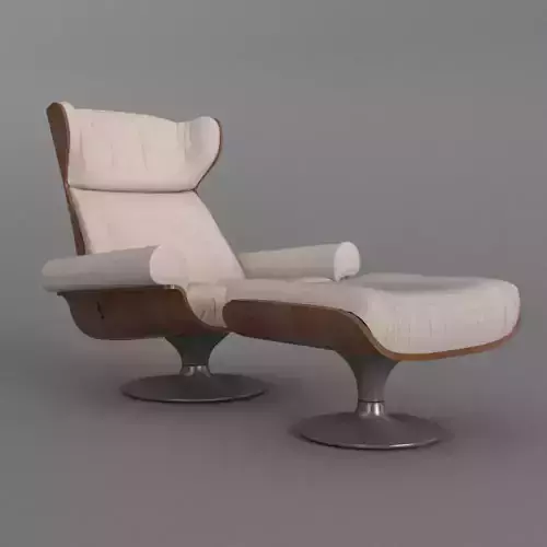 ARMCHAIR WITH STOOL