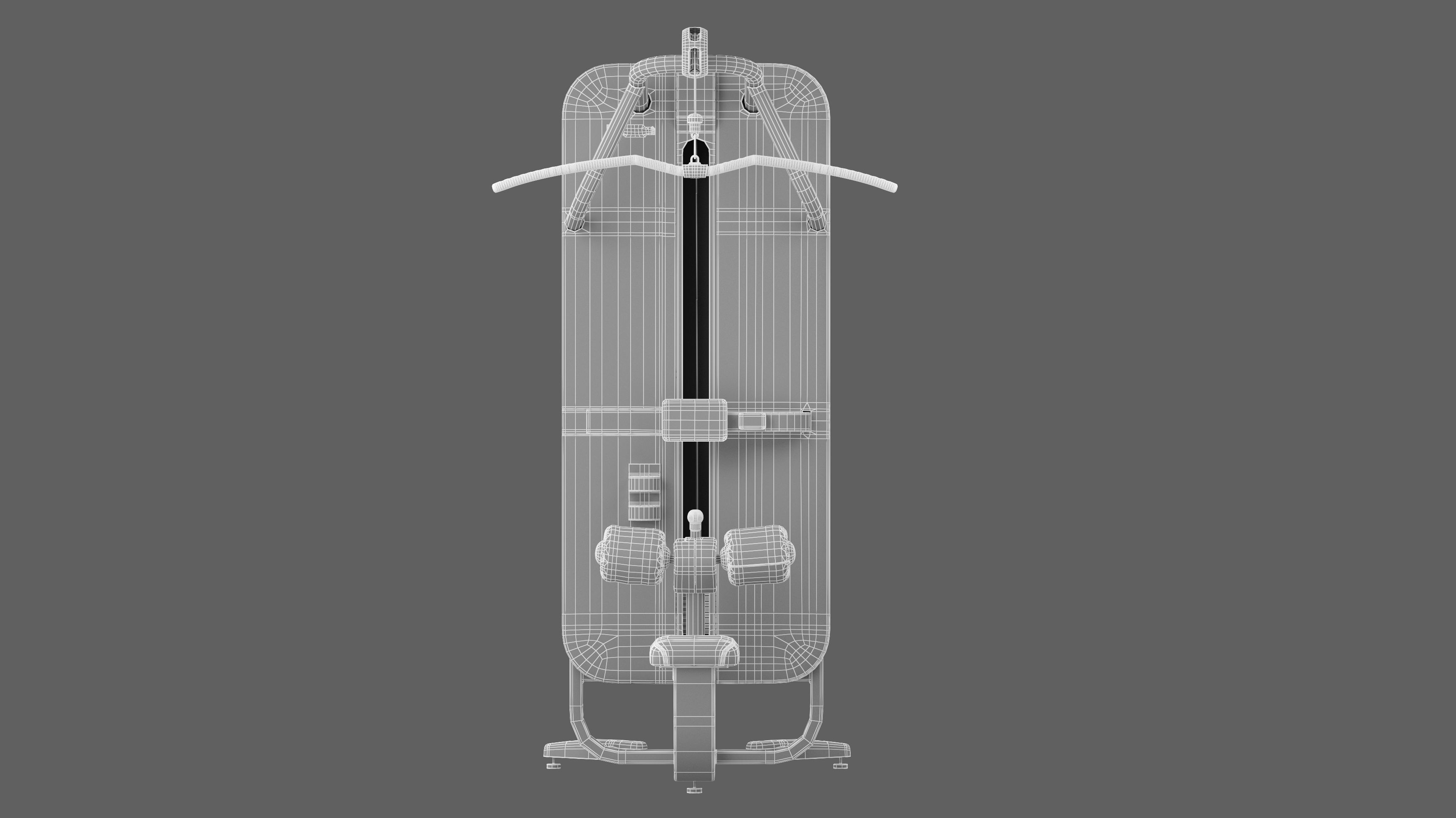 Technogym Artis Lat Machine 3D model_8