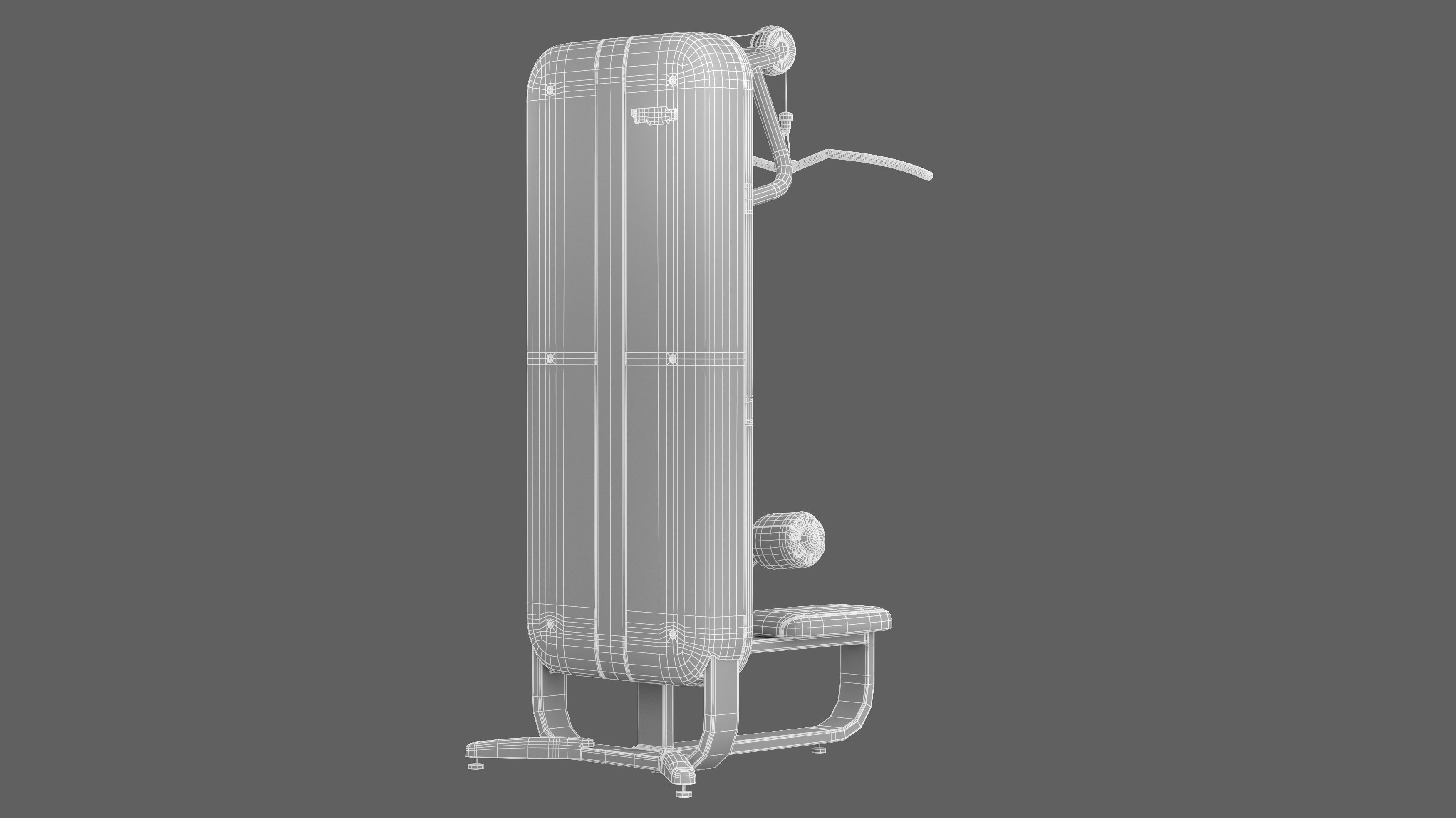 Technogym Artis Lat Machine 3D model_9