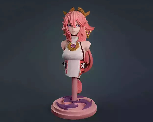 Yae Miko Bust STL Ready to Print