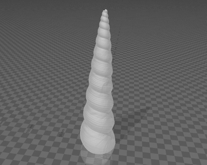 Unicorn horse horn Free 3D print model_5