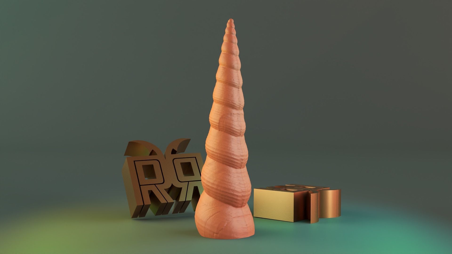 Unicorn horse horn Free 3D print model_4