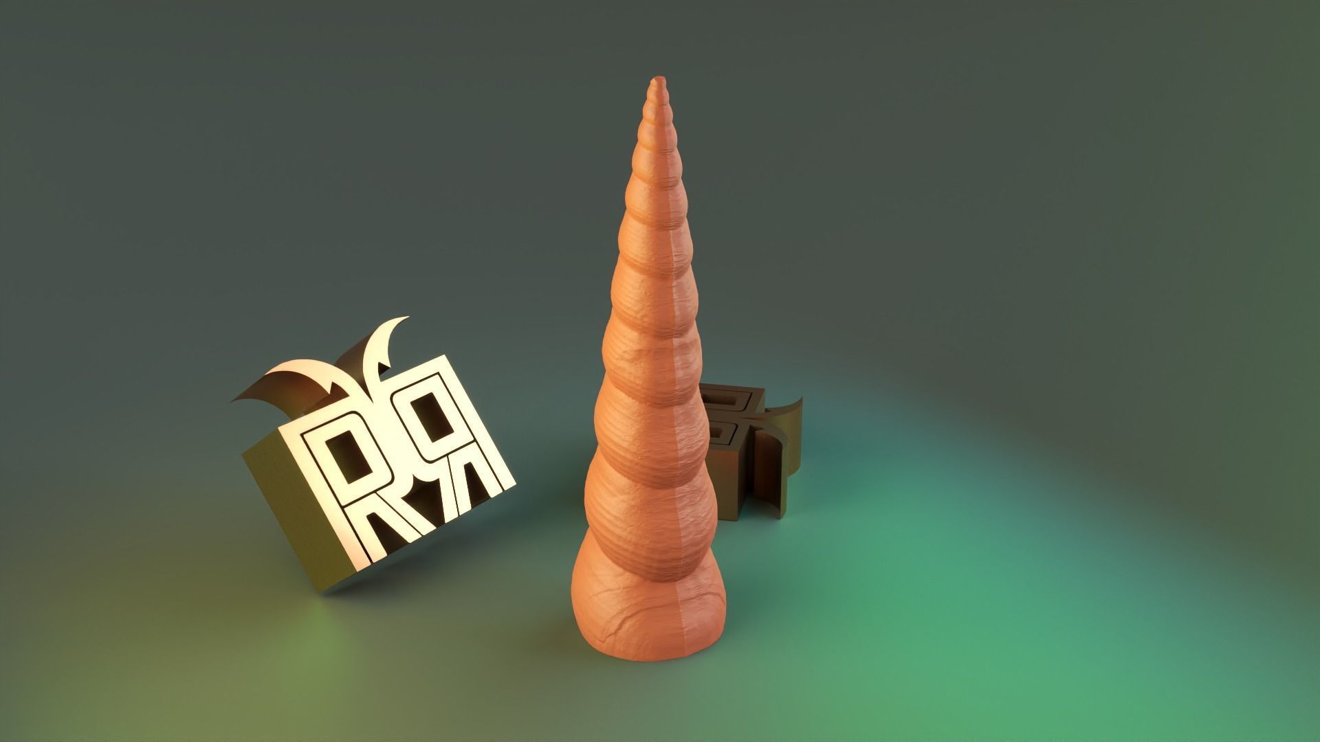 Unicorn horse horn Free 3D print model_6