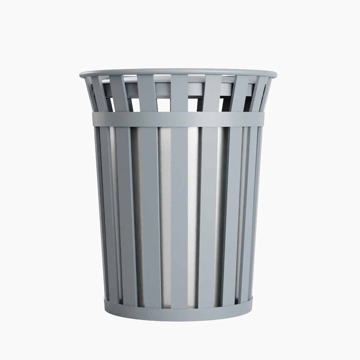 Trash Box 03 Low-poly 3D model_3