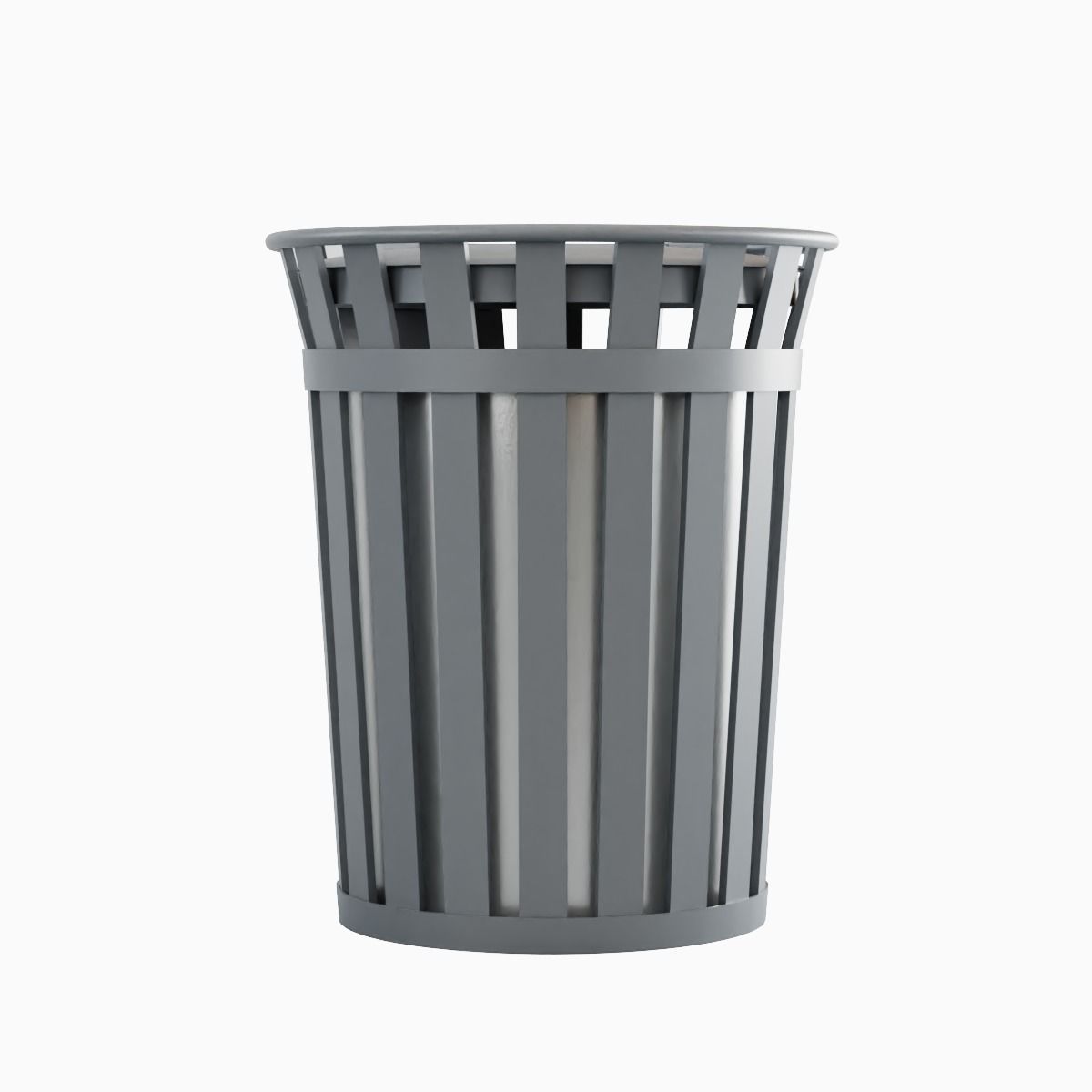 Trash Box 03 Low-poly 3D model_2