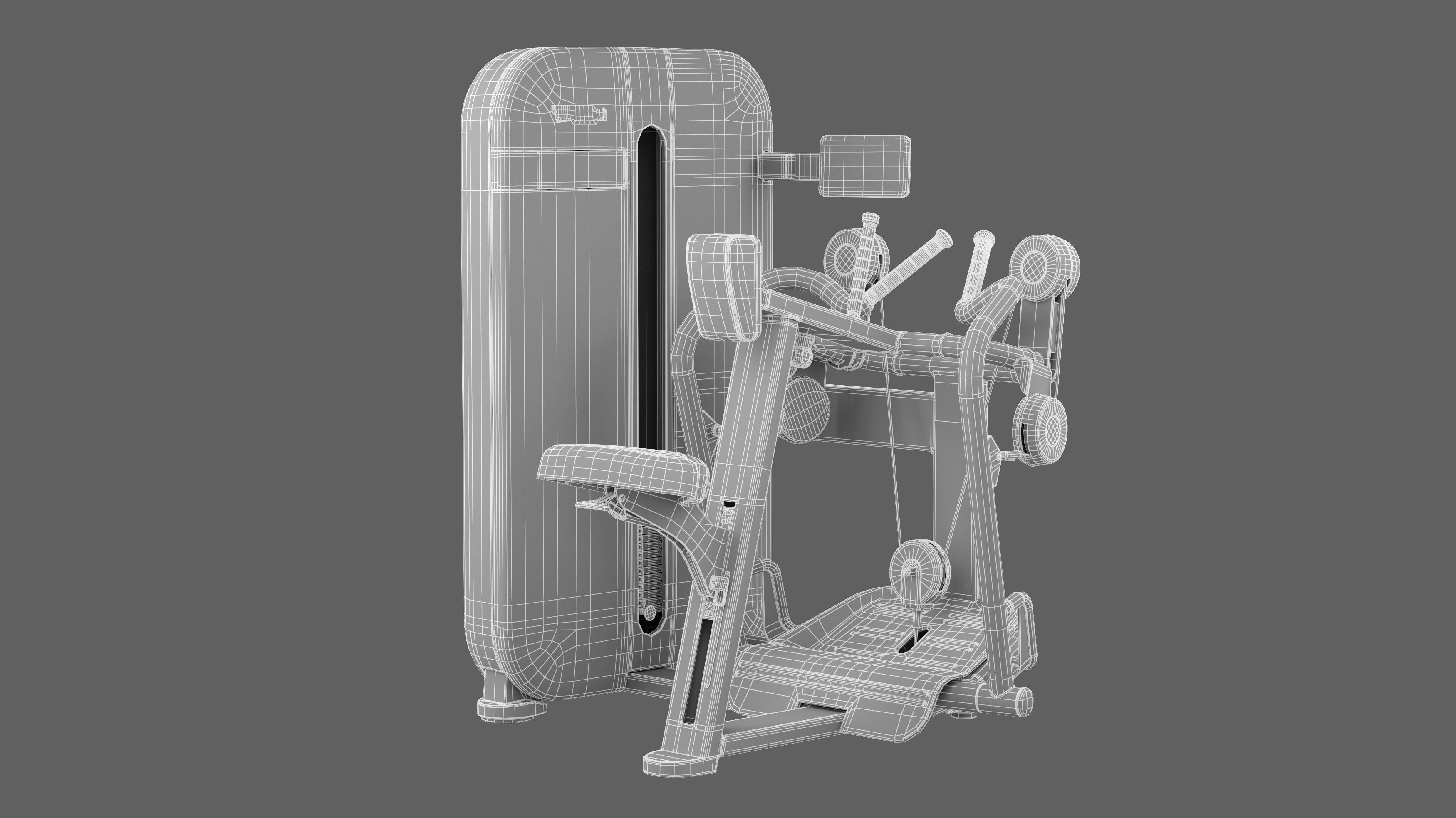 Technogym Artis Low Row 3D model_6