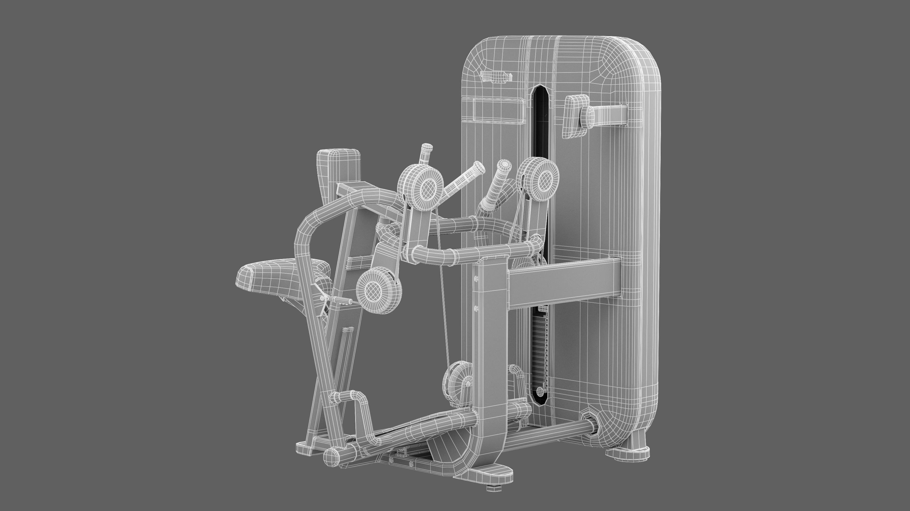 Technogym Artis Low Row 3D model_10