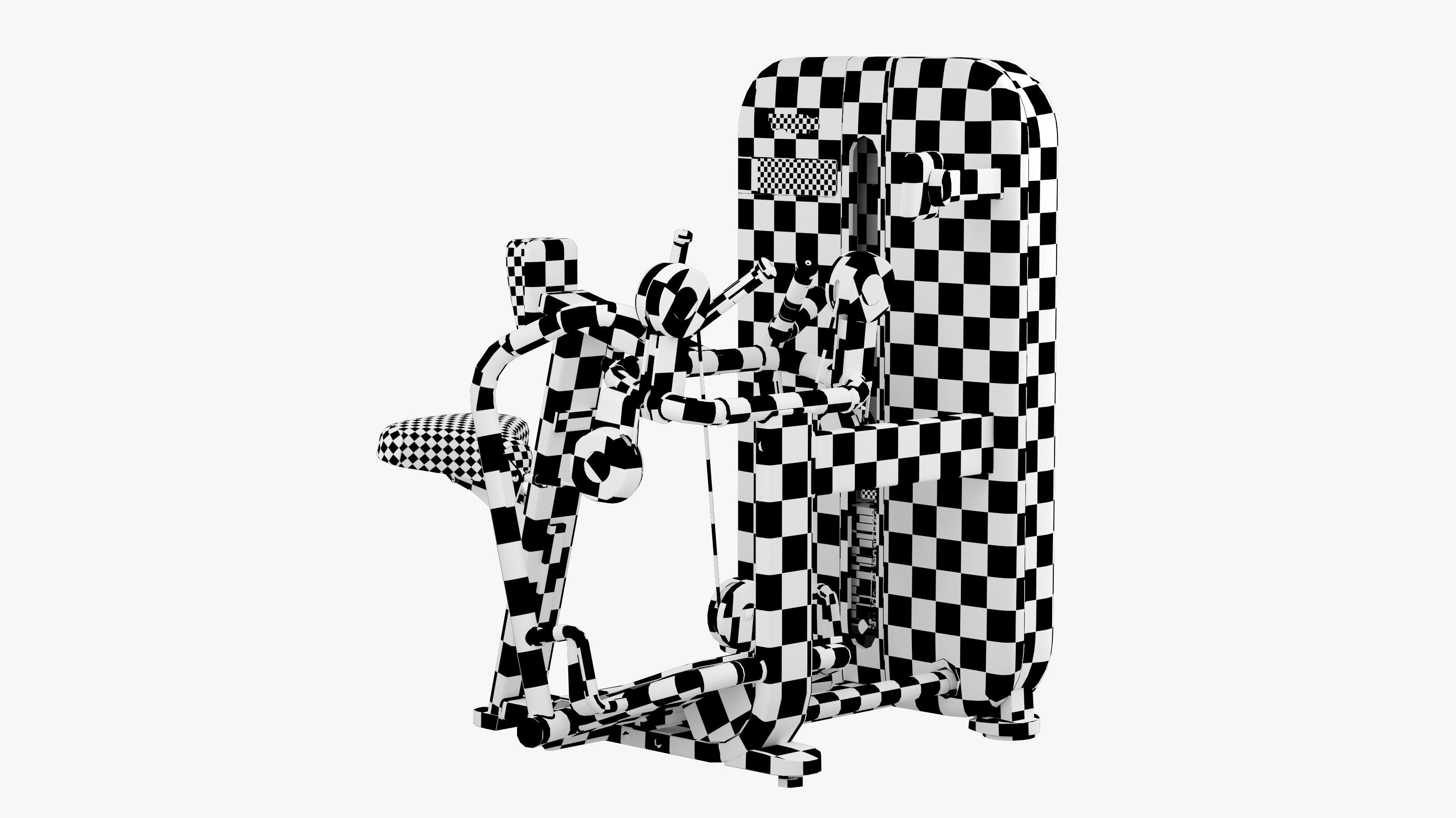 Technogym Artis Low Row 3D model_13