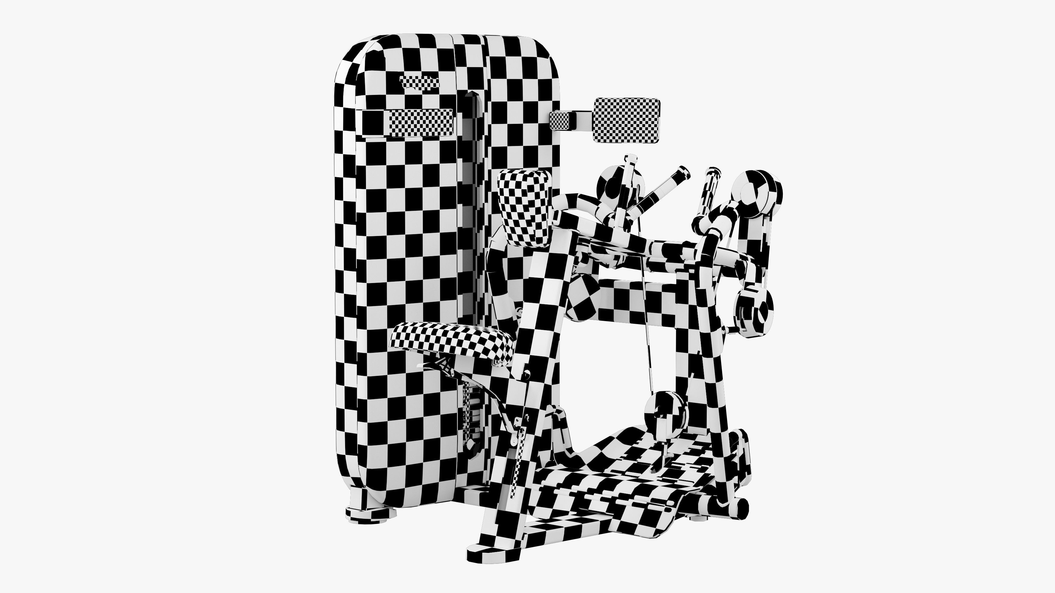 Technogym Artis Low Row 3D model_12