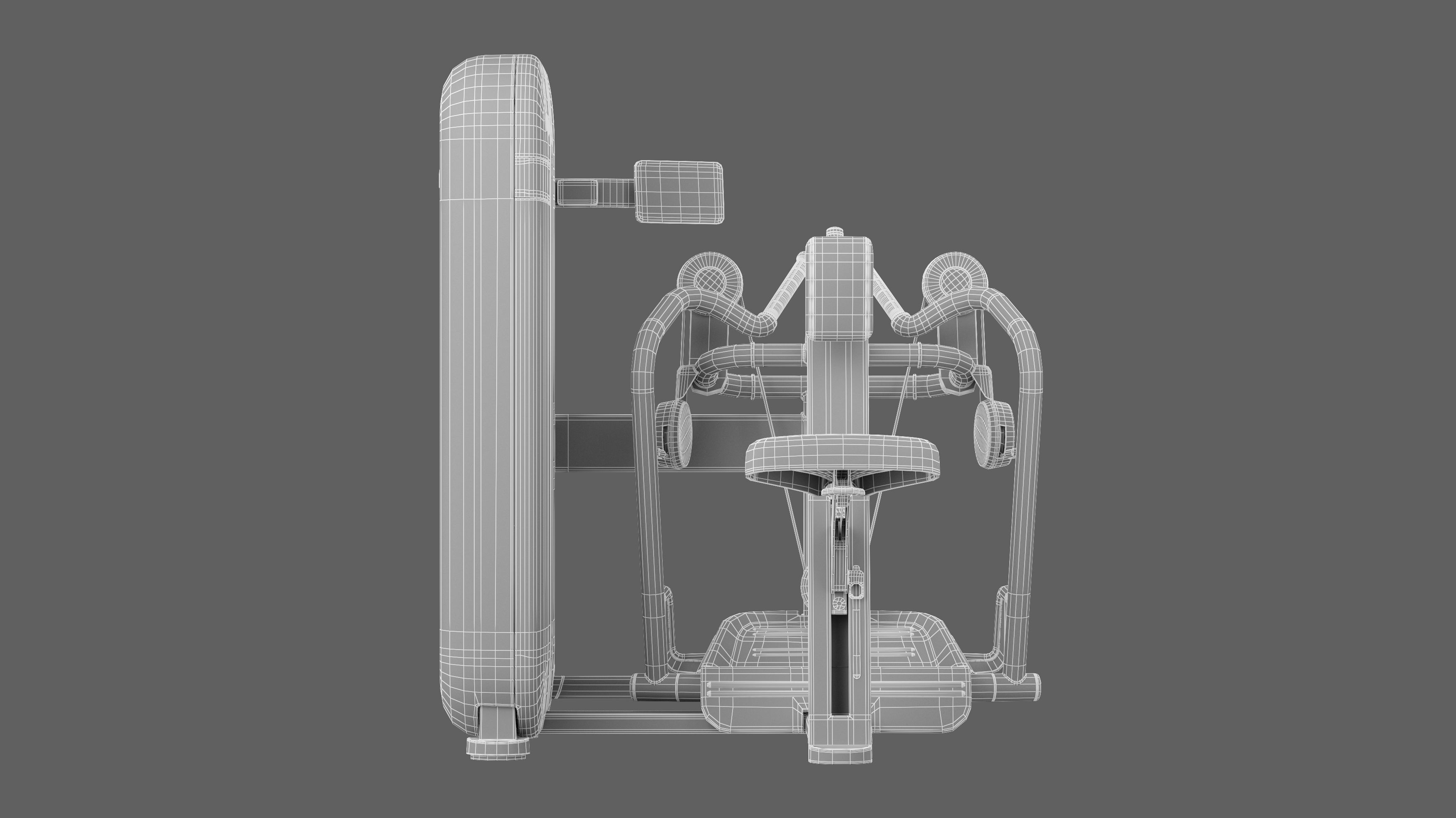 Technogym Artis Low Row 3D model_7