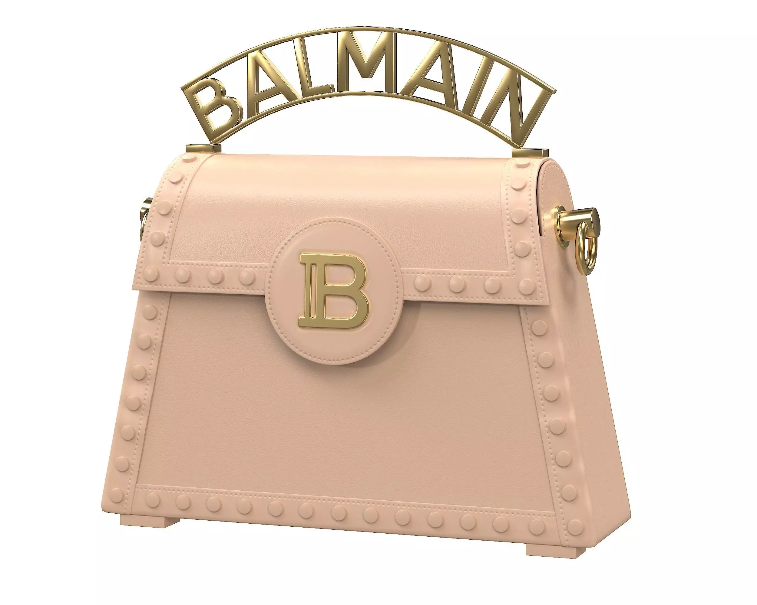 Balmain B-Buzz Dynasty Small Bag Cream Low-poly 3D model