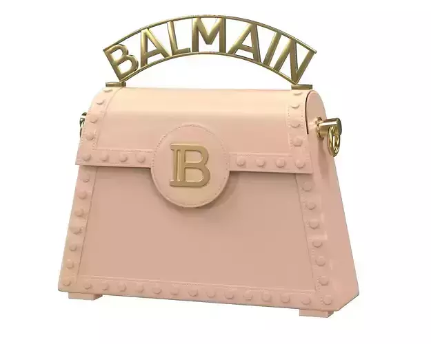 Balmain B-Buzz Dynasty Small Bag  Cream Low-poly 3D model