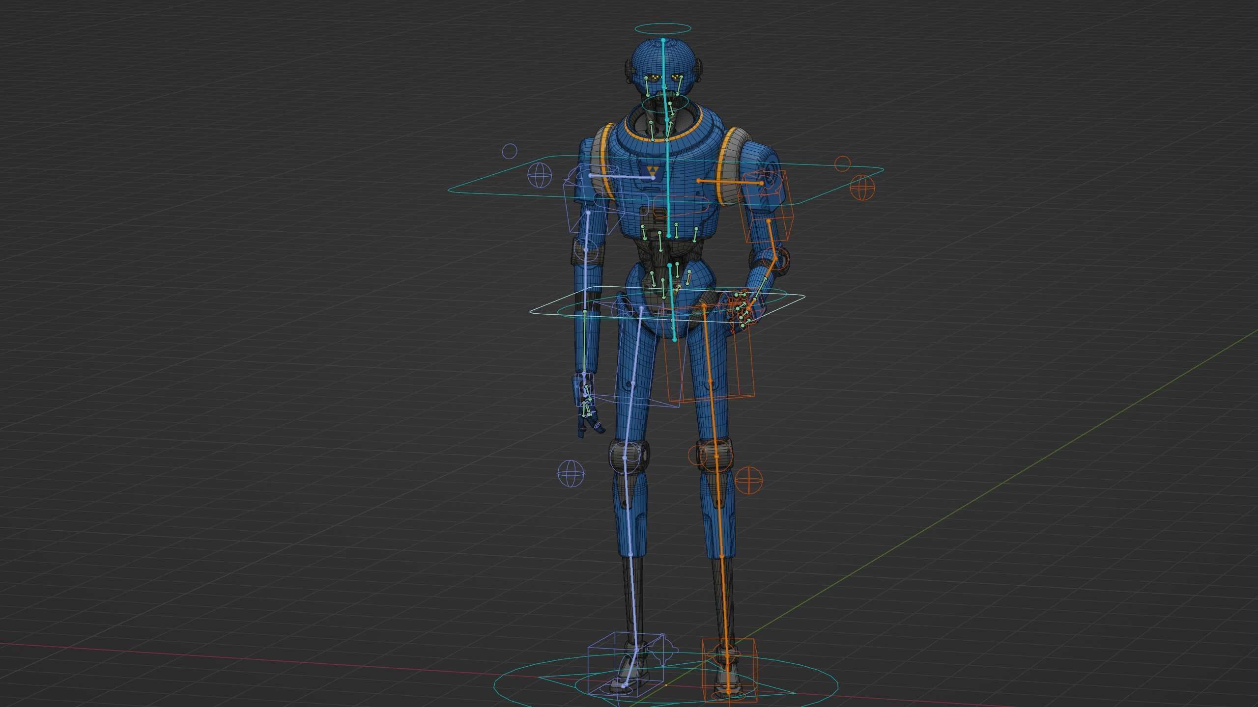 PROTOCOL DROID V-2 Rigged for Unreal Engine - Unity - MIXAMO 3D model_37