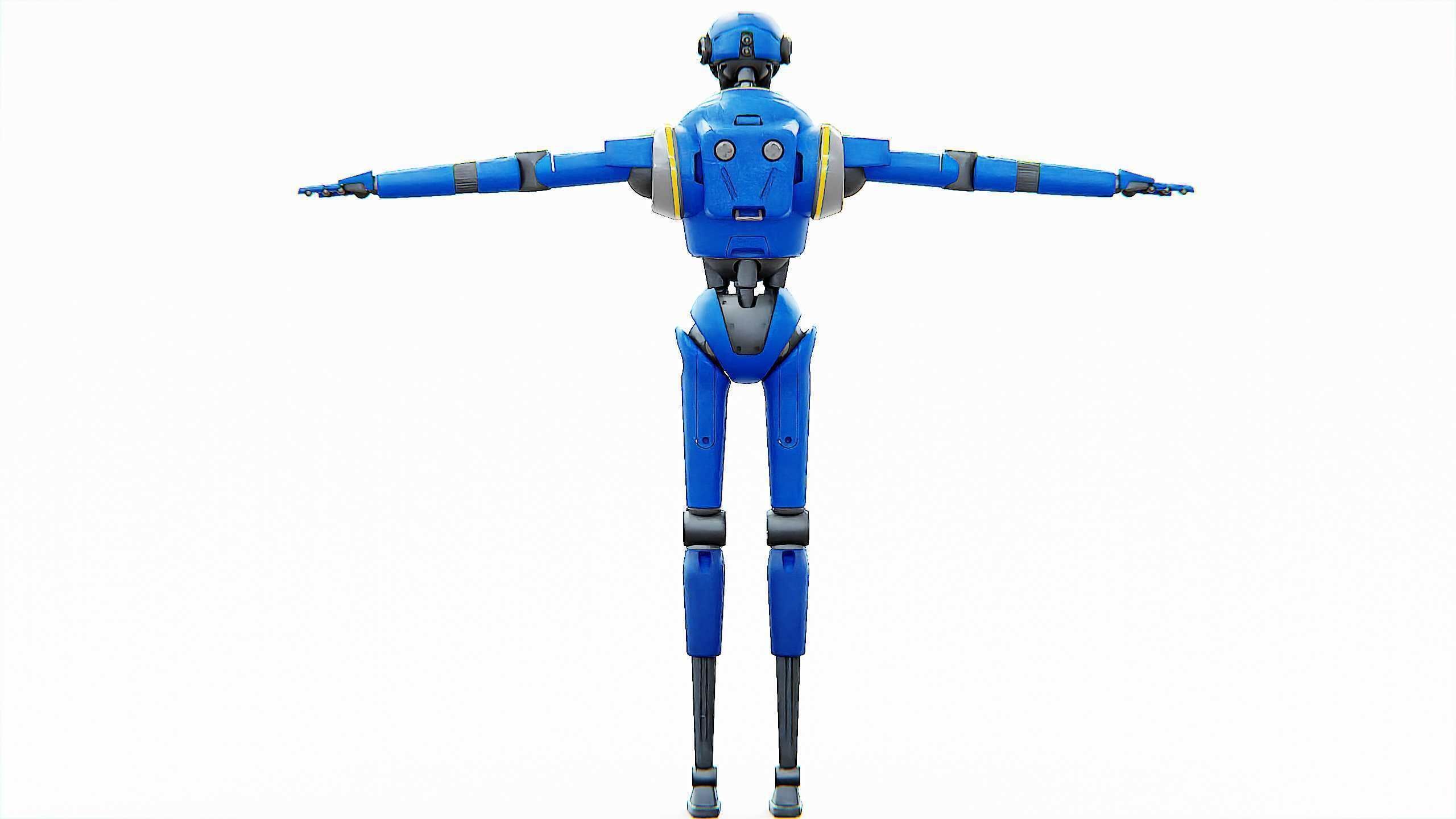 PROTOCOL DROID V-2 Rigged for Unreal Engine - Unity - MIXAMO 3D model_31