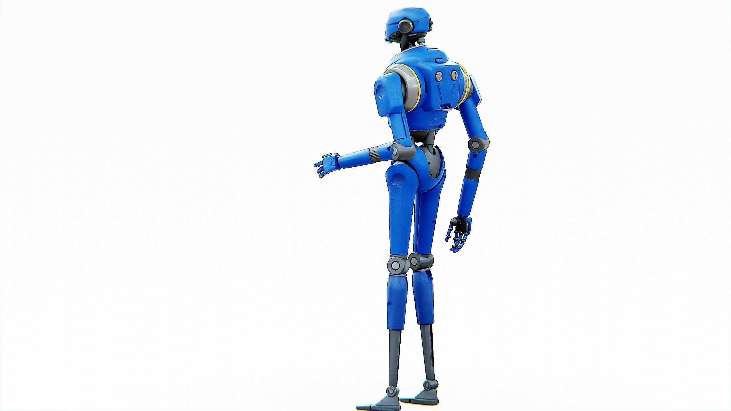 PROTOCOL DROID V-2 Rigged for Unreal Engine - Unity - MIXAMO 3D model_9