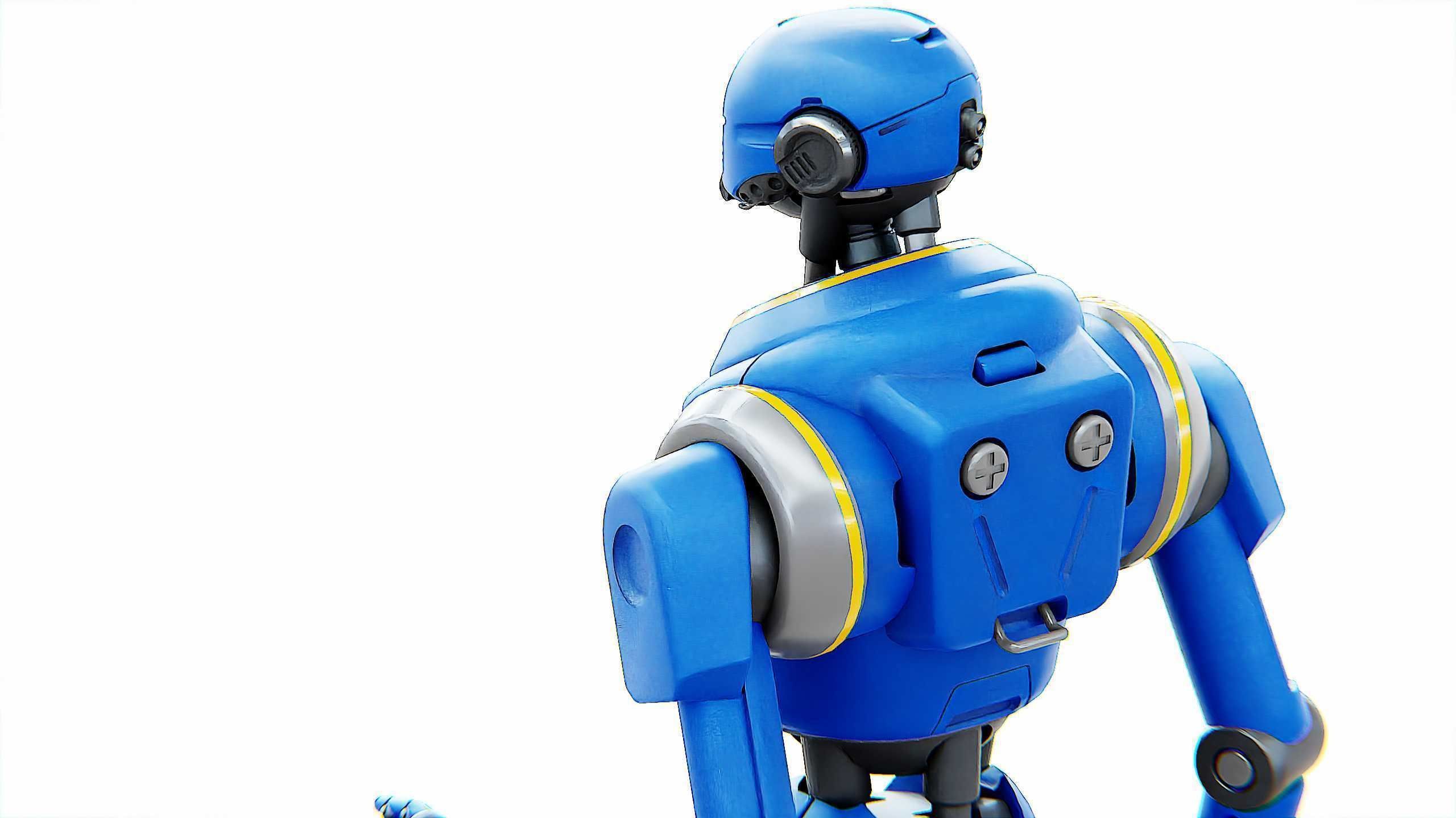 PROTOCOL DROID V-2 Rigged for Unreal Engine - Unity - MIXAMO 3D model_25