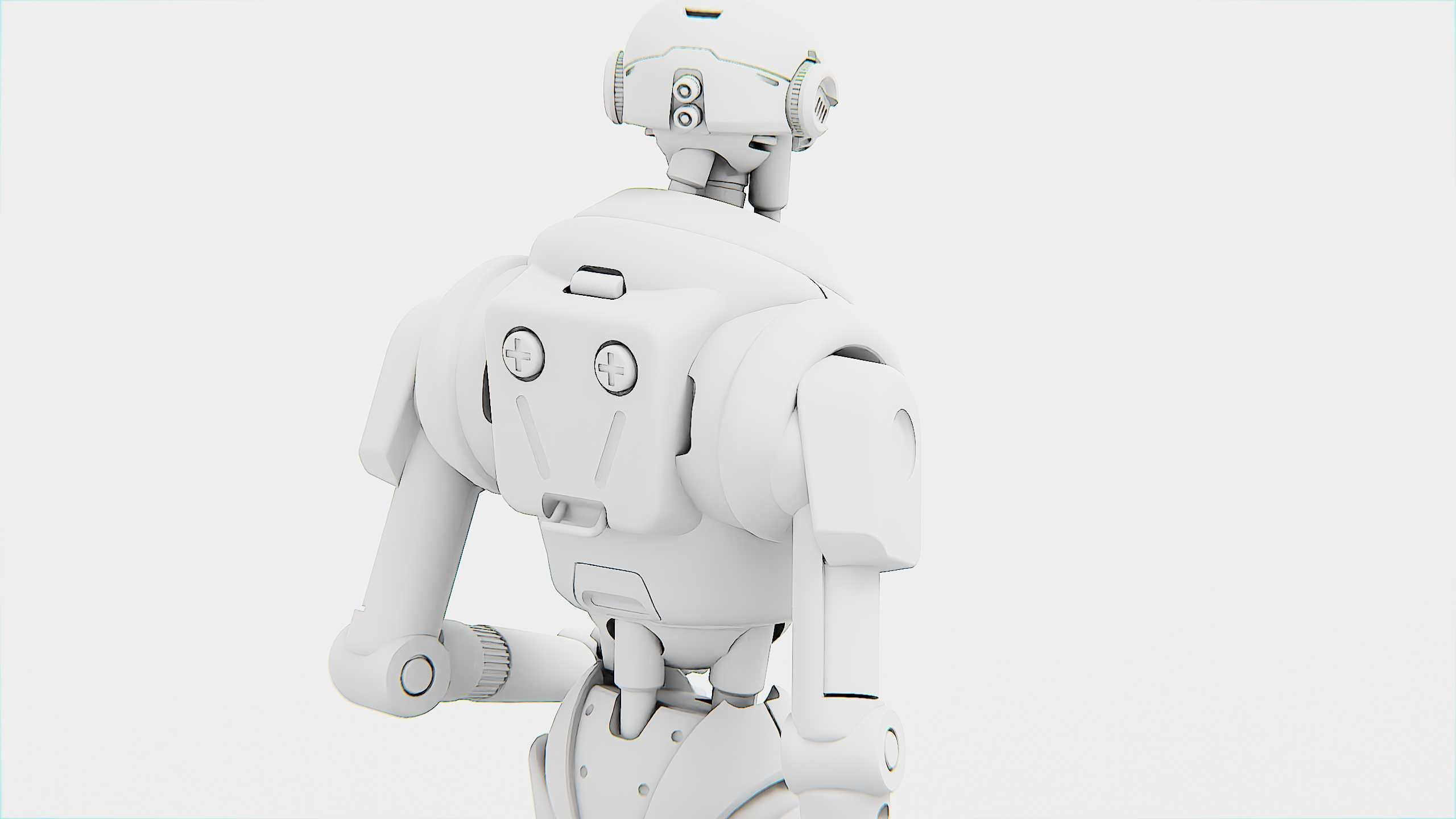 PROTOCOL DROID V-2 Rigged for Unreal Engine - Unity - MIXAMO 3D model_34