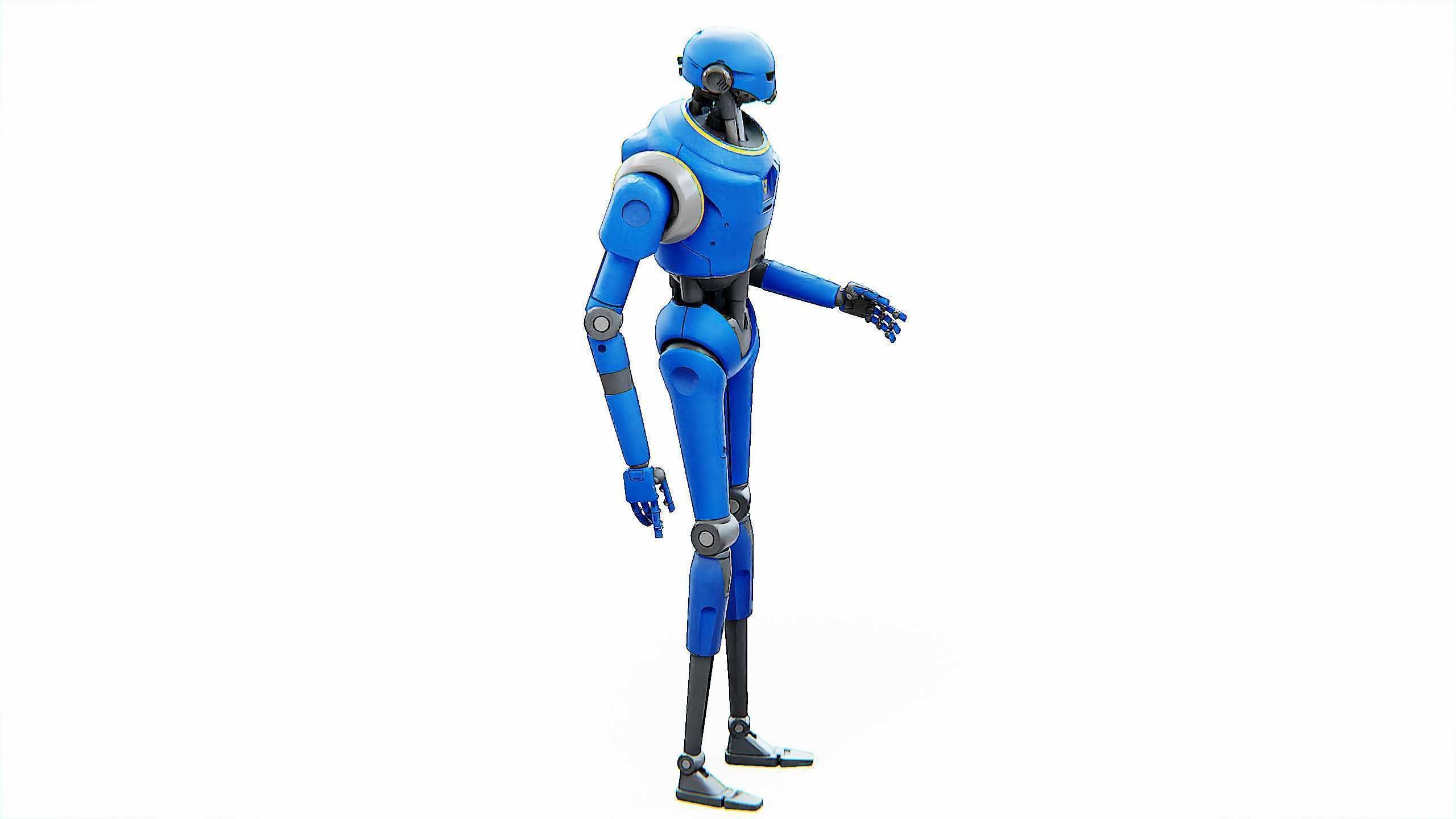 PROTOCOL DROID V-2 Rigged for Unreal Engine - Unity - MIXAMO 3D model_18