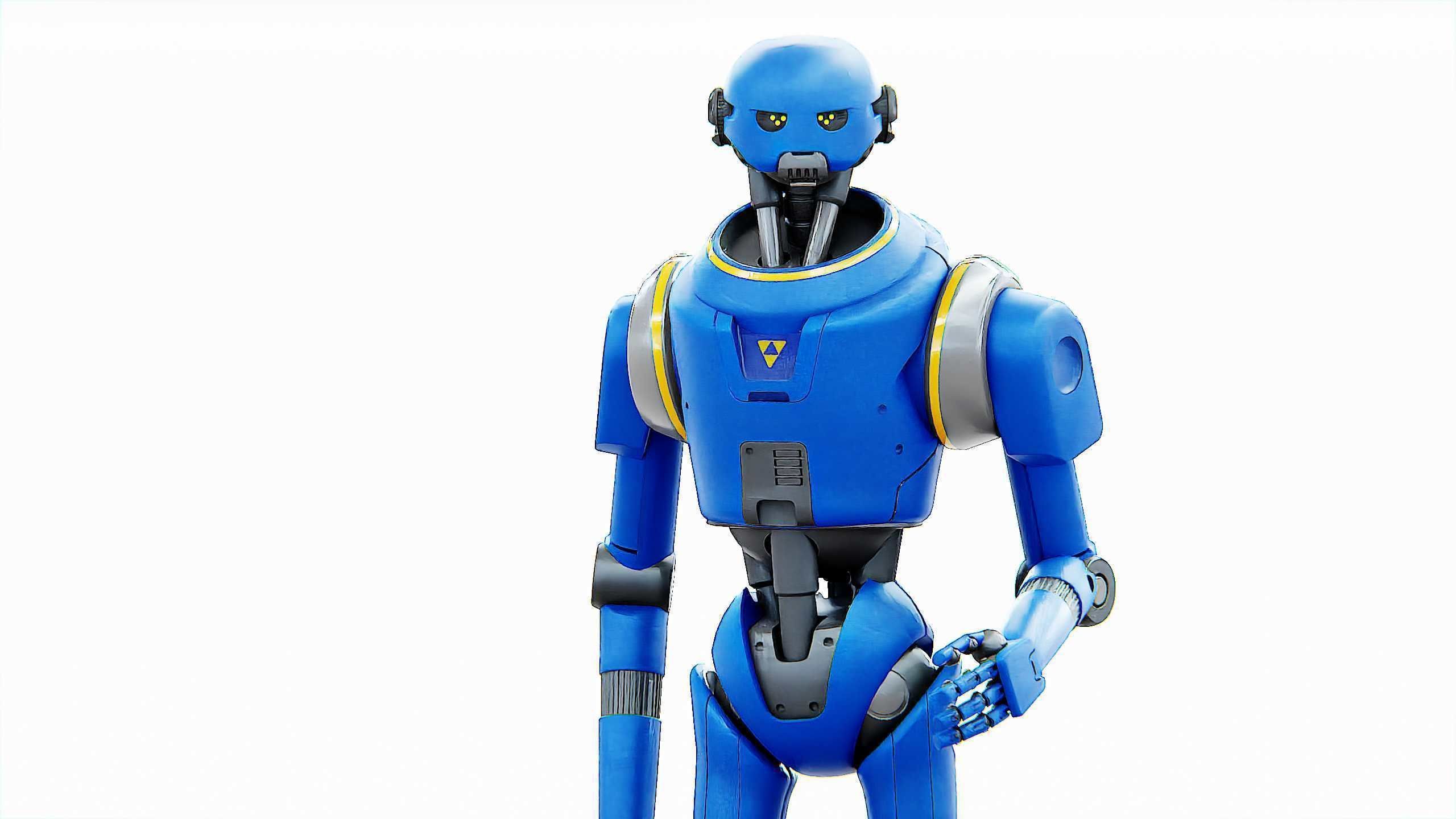 PROTOCOL DROID V-2 Rigged for Unreal Engine - Unity - MIXAMO 3D model_23