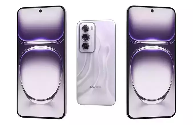 Oppo Reno 12 Pro White 3D model