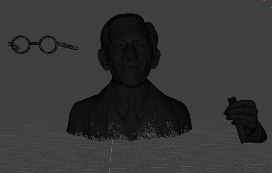 George Burns 3D print model_14