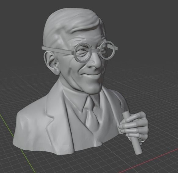 George Burns 3D print model_9