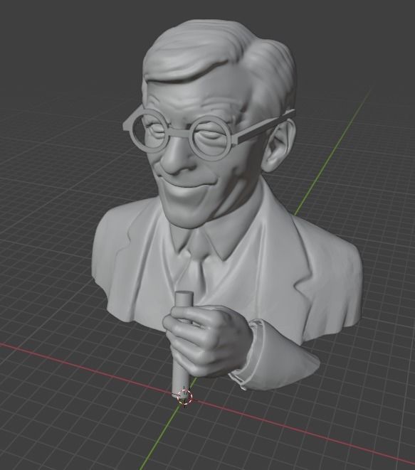 George Burns 3D print model_1