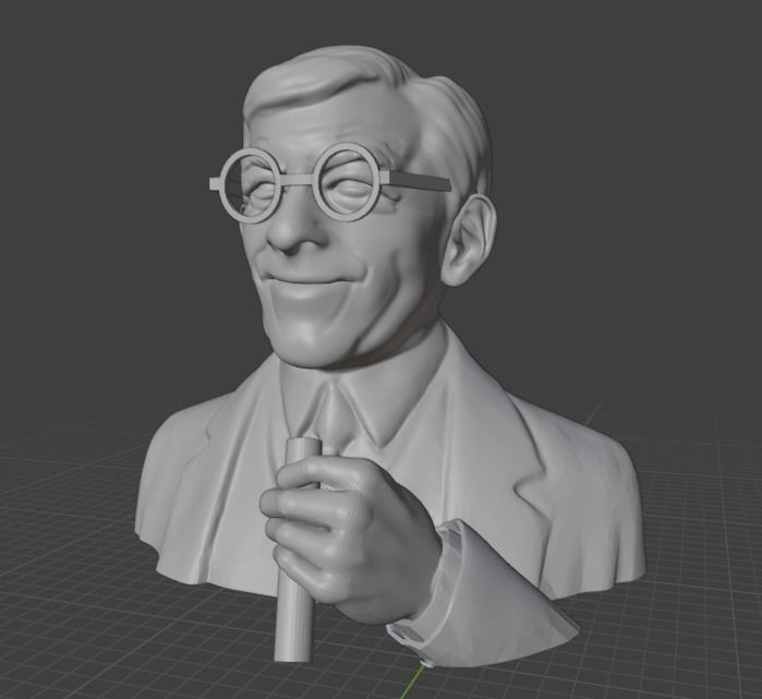 George Burns 3D print model_23
