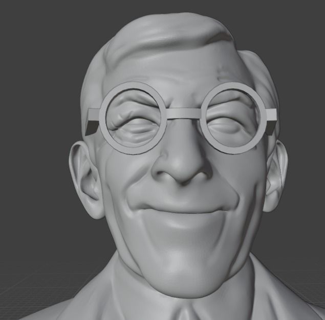 George Burns 3D print model_2