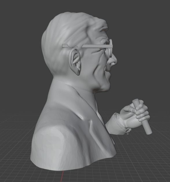 George Burns 3D print model_19