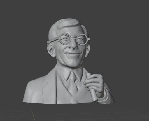 George Burns 3D print model_8