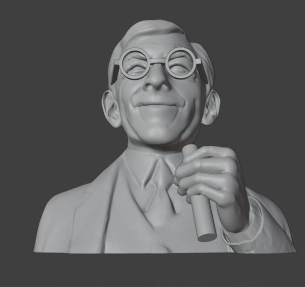 George Burns 3D print model_17