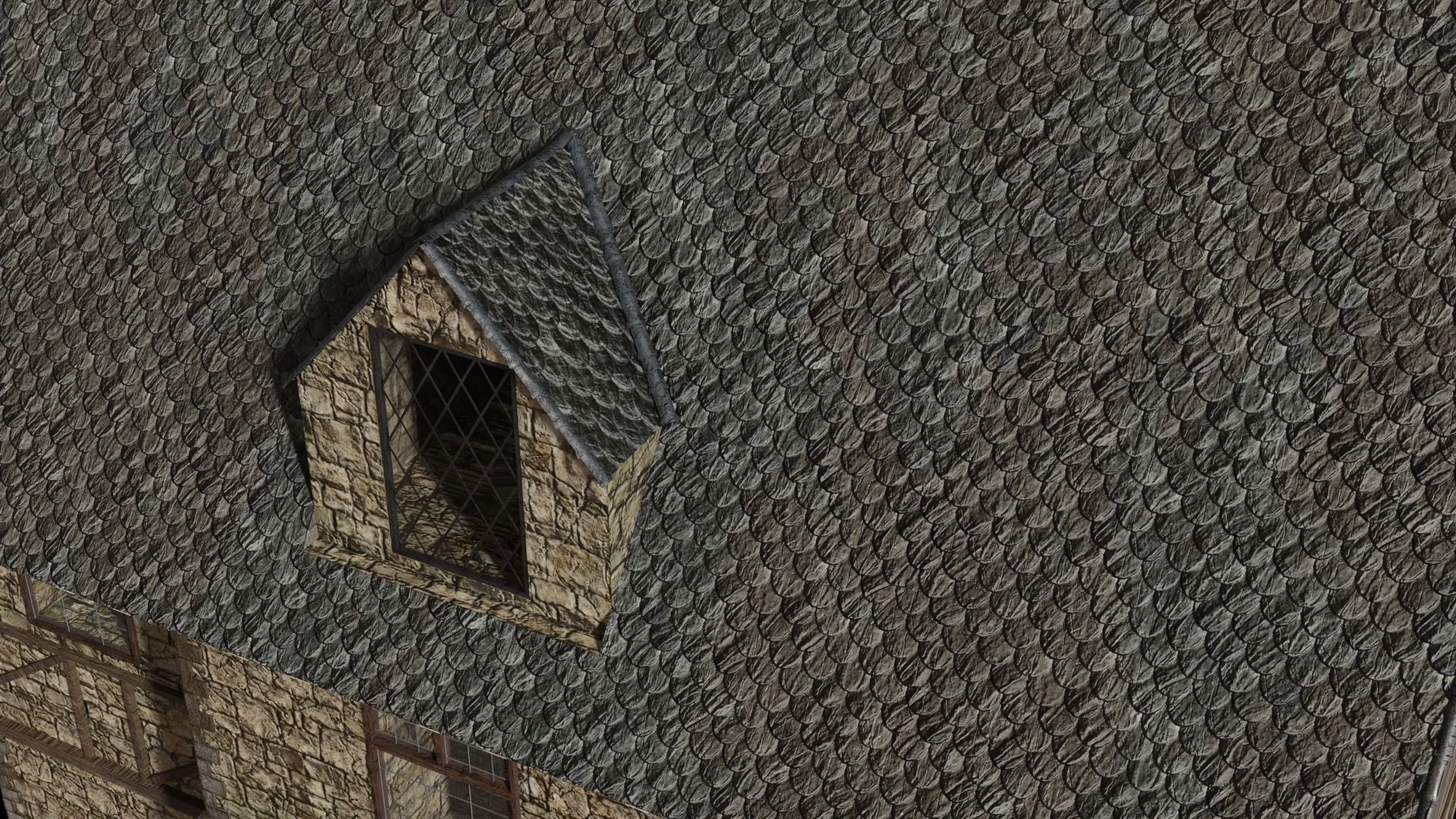 Medieval house  3D model_3