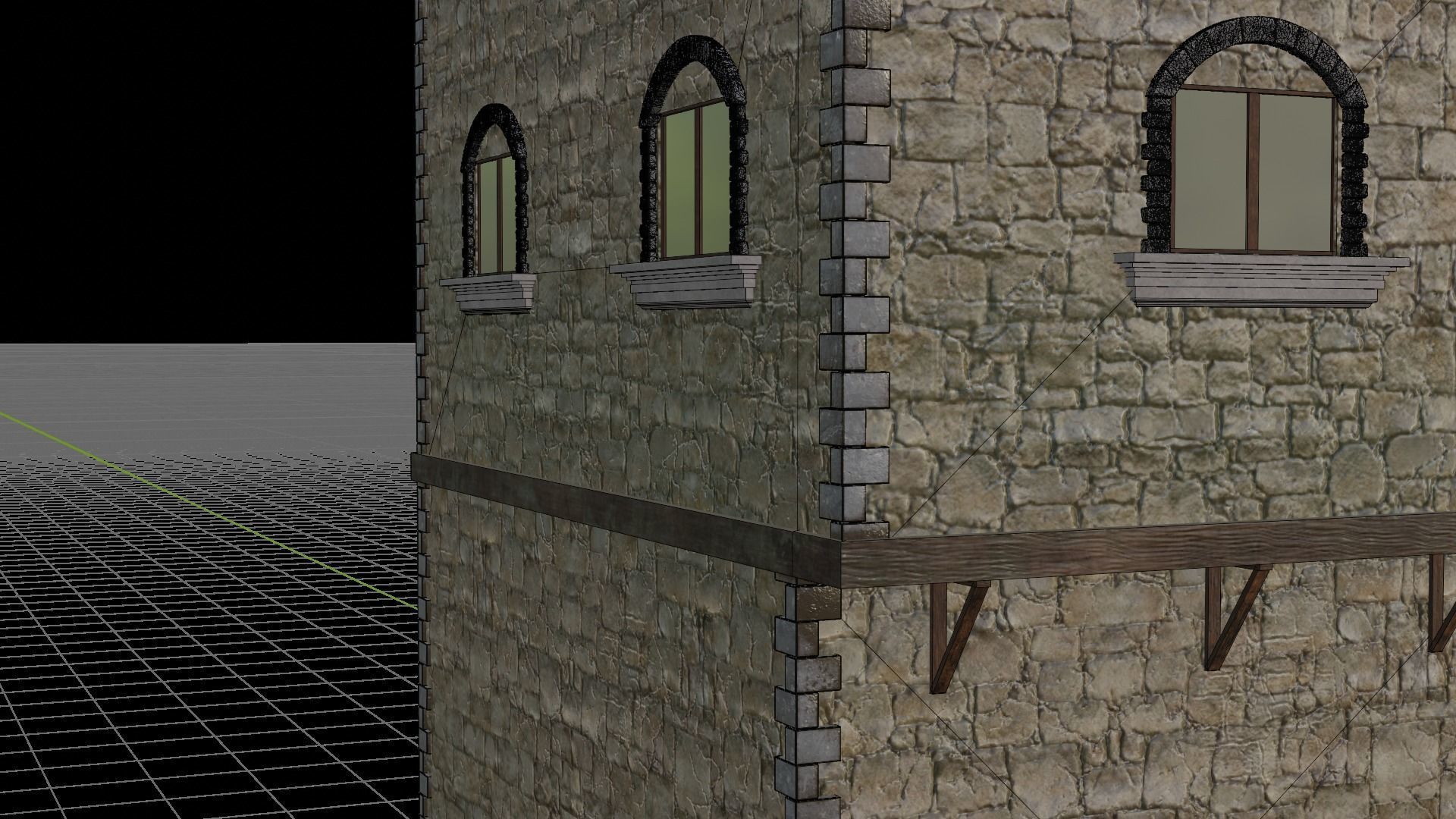 Medieval house  3D model_14