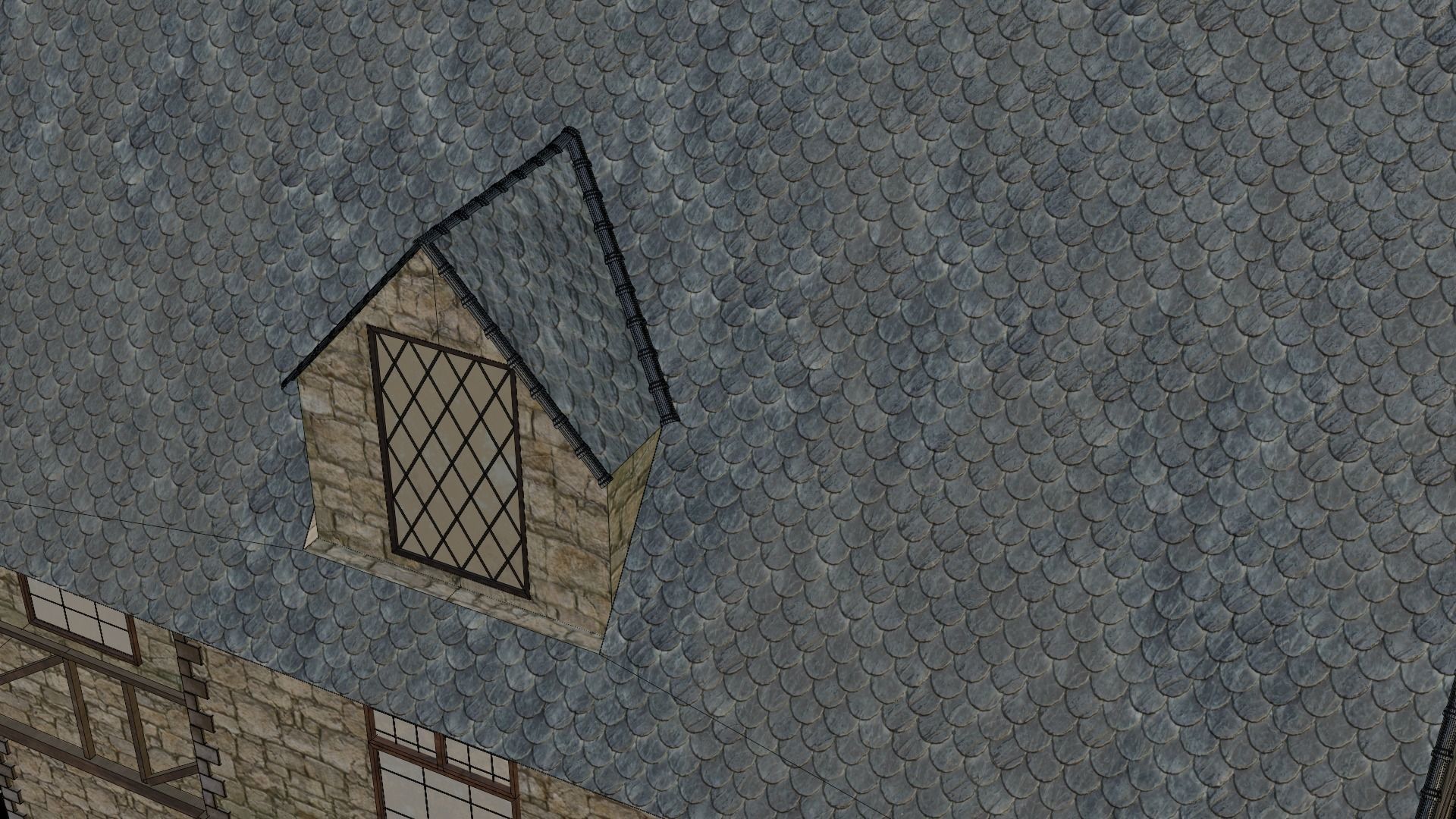 Medieval house  3D model_12