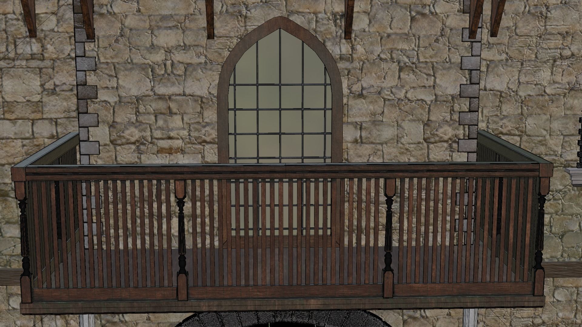 Medieval house  3D model_15
