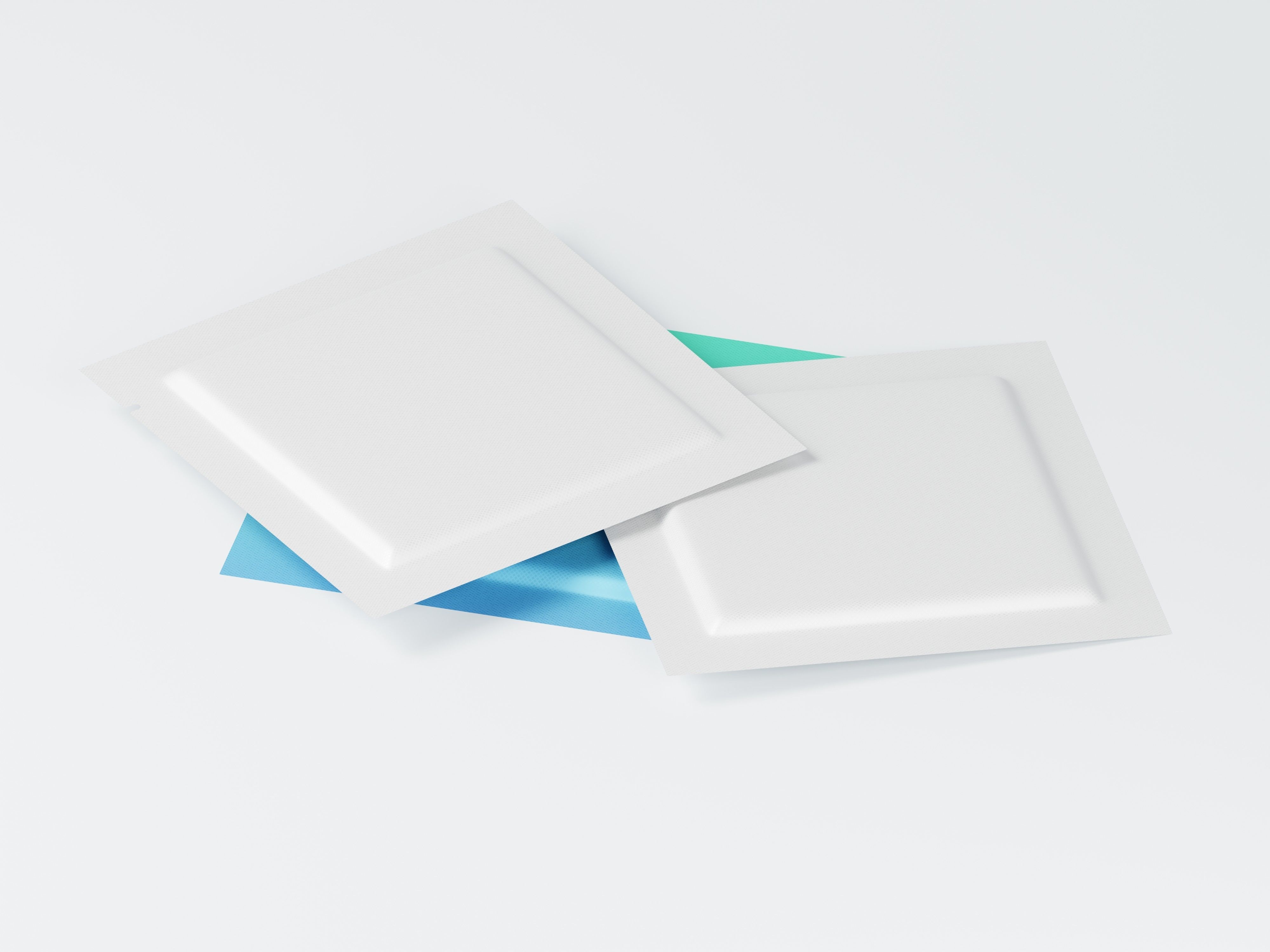 Blank Square Pouch Sachet 3D Model Low-poly 3D model_6