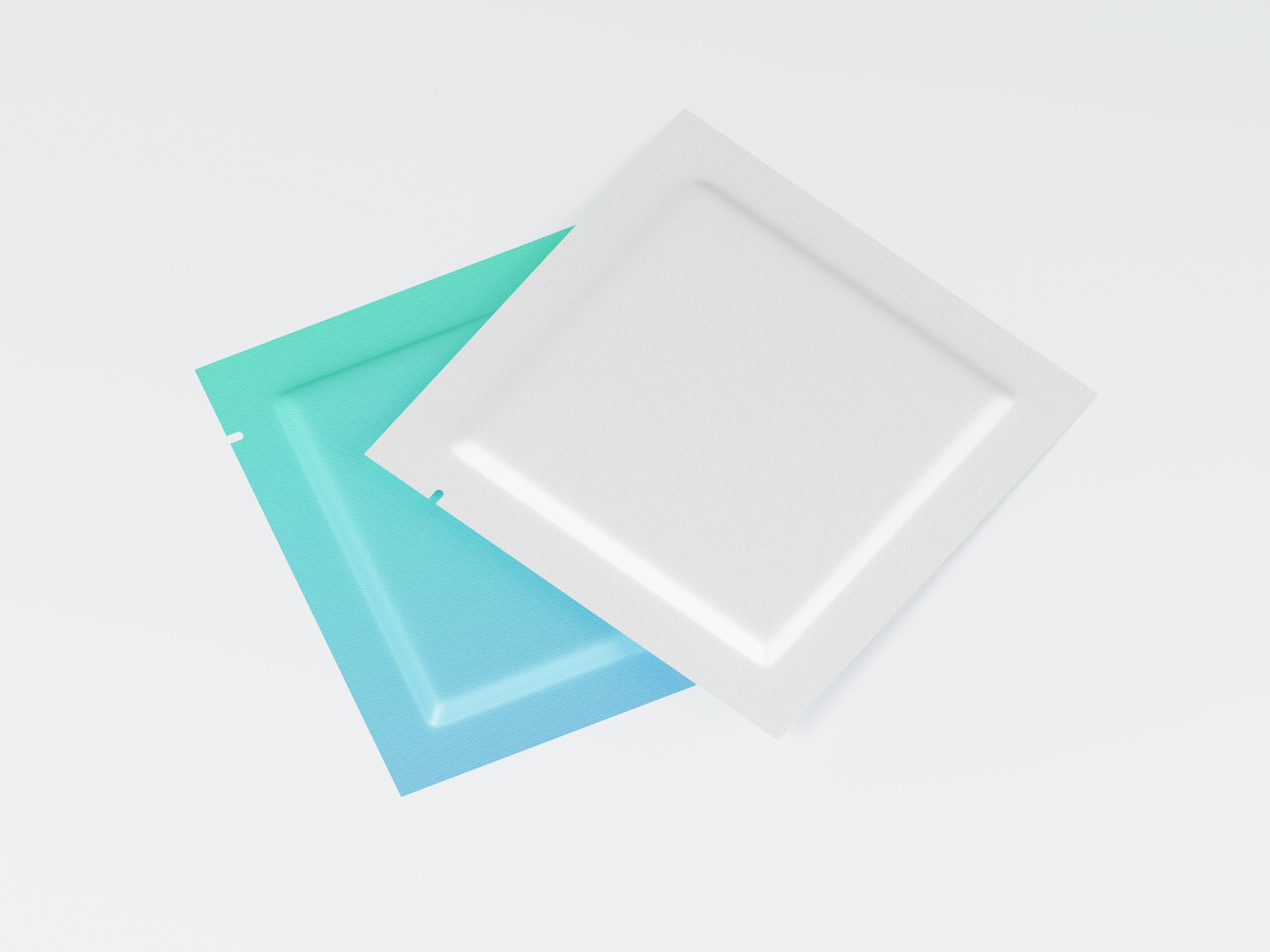 Blank Square Pouch Sachet 3D Model Low-poly 3D model_5