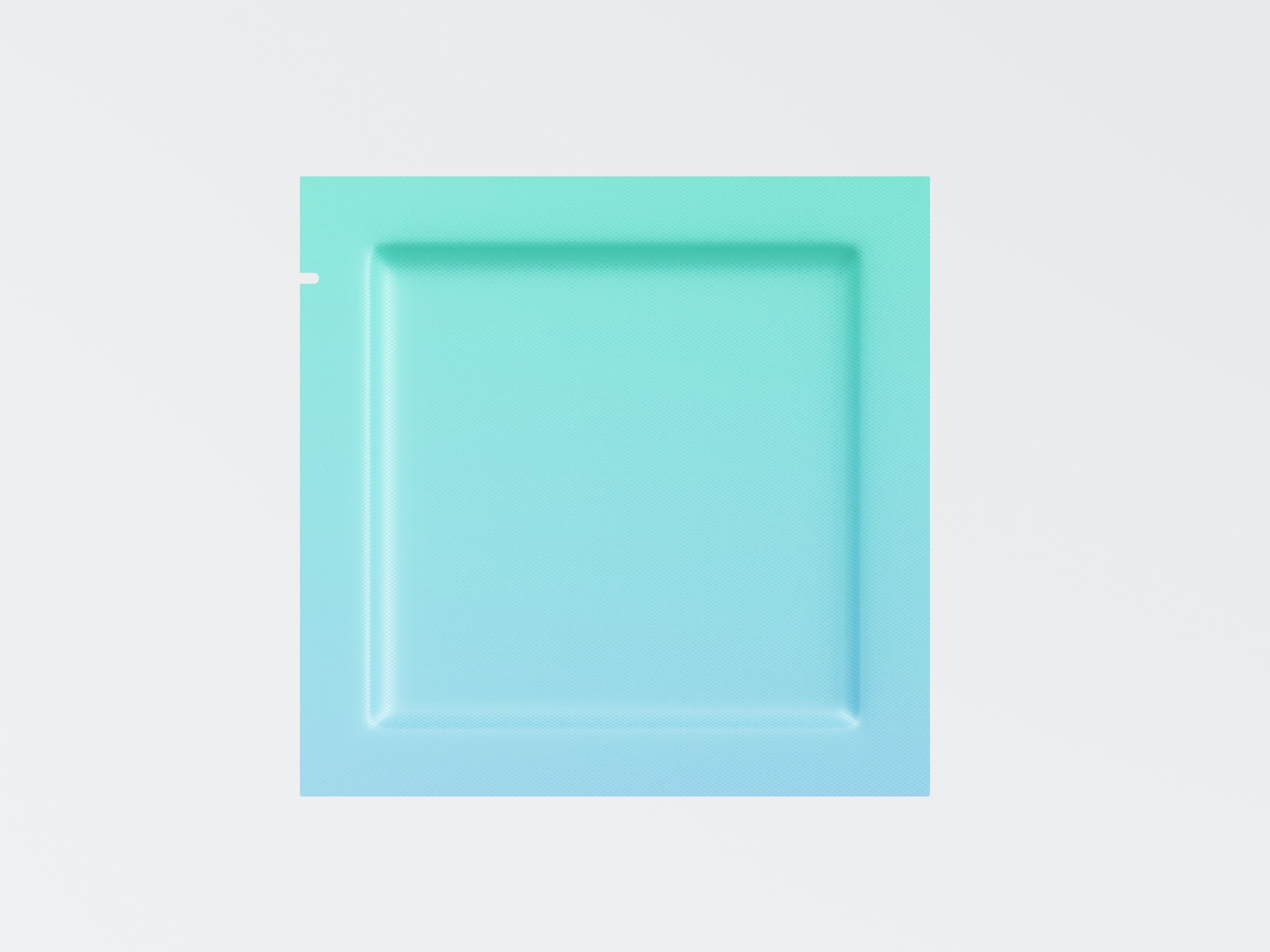 Blank Square Pouch Sachet 3D Model Low-poly 3D model_1