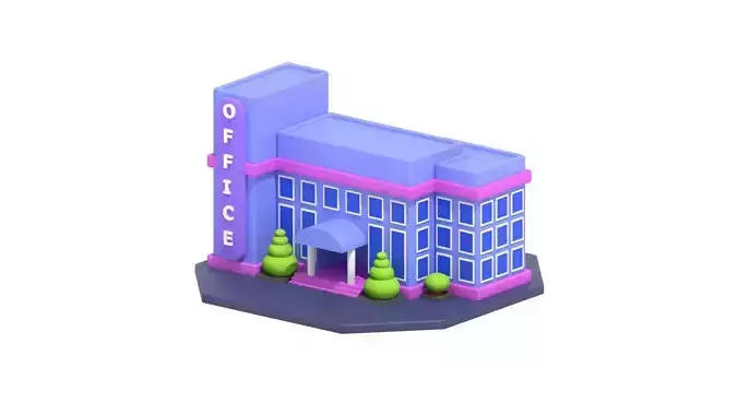 Office 3D Illustration