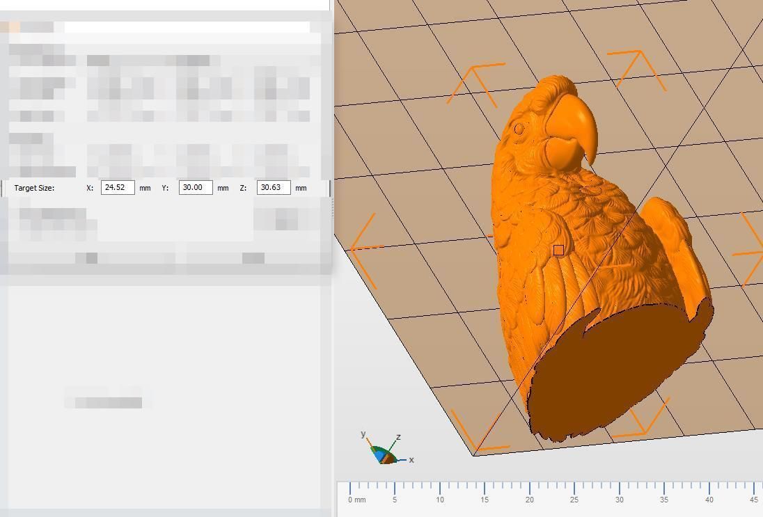 Parrot Ara bust 3D print model_32