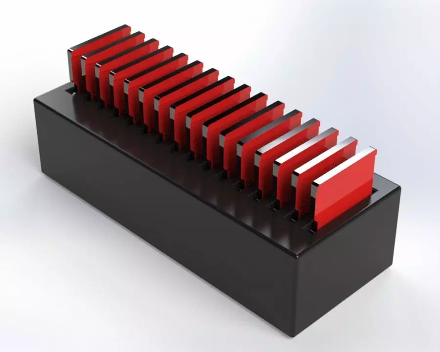 Micro SD card Holder 3D print model_0