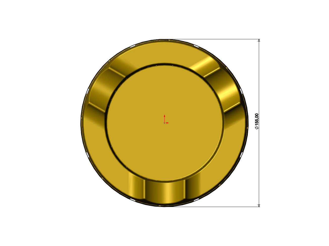 Greek key scroll pattern carved ashtray bowl 3D print model_5