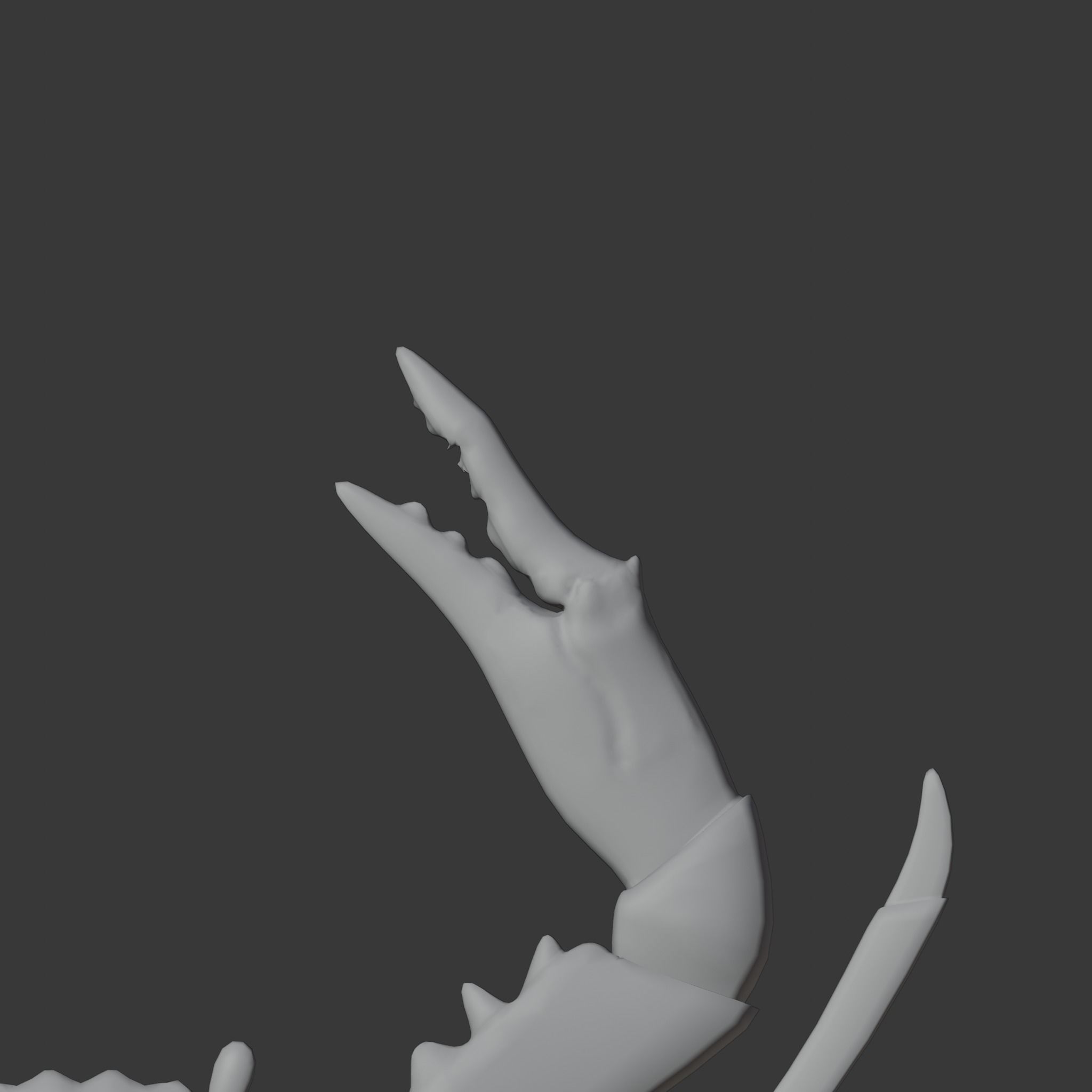 cute crab 3d 3D model_11