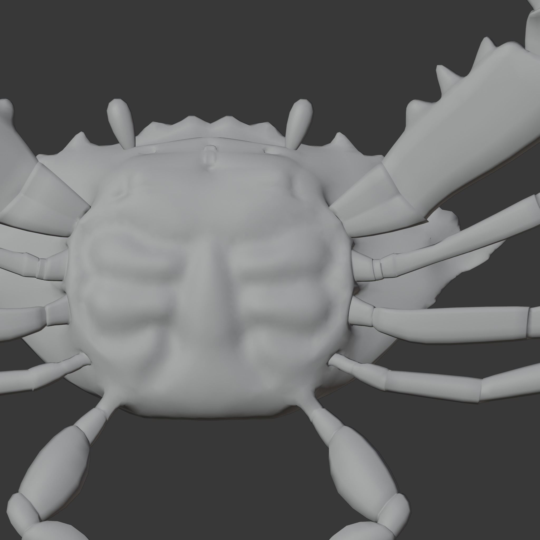 cute crab 3d 3D model_10
