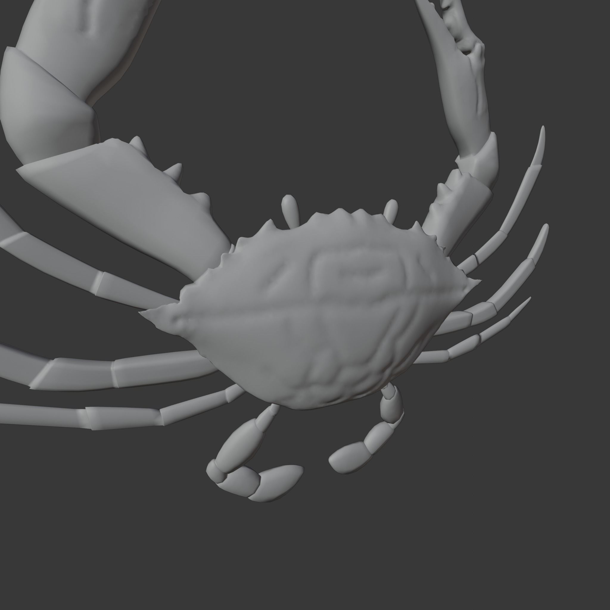 cute crab 3d 3D model_6