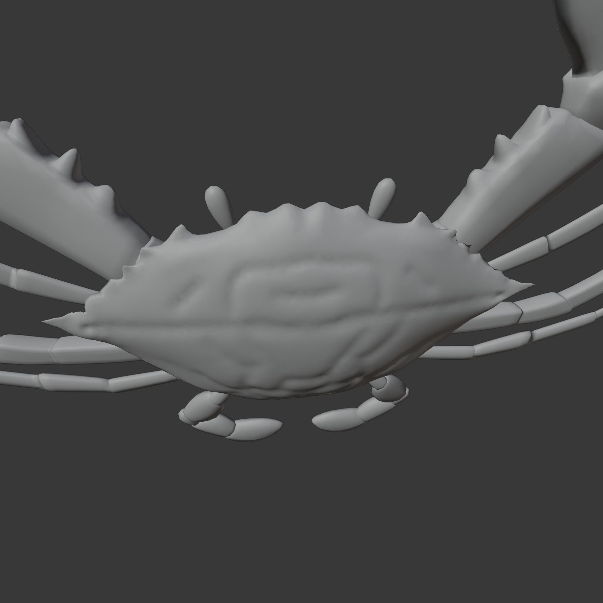 cute crab 3d 3D model_4