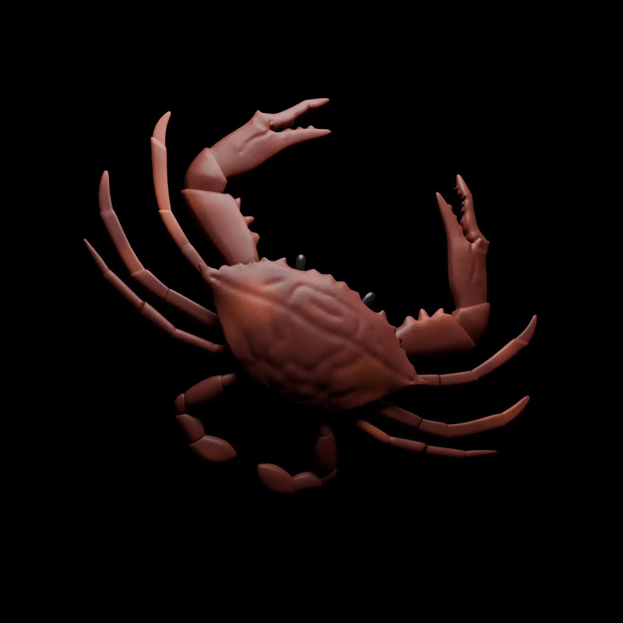 cute crab 3d 3D model_0