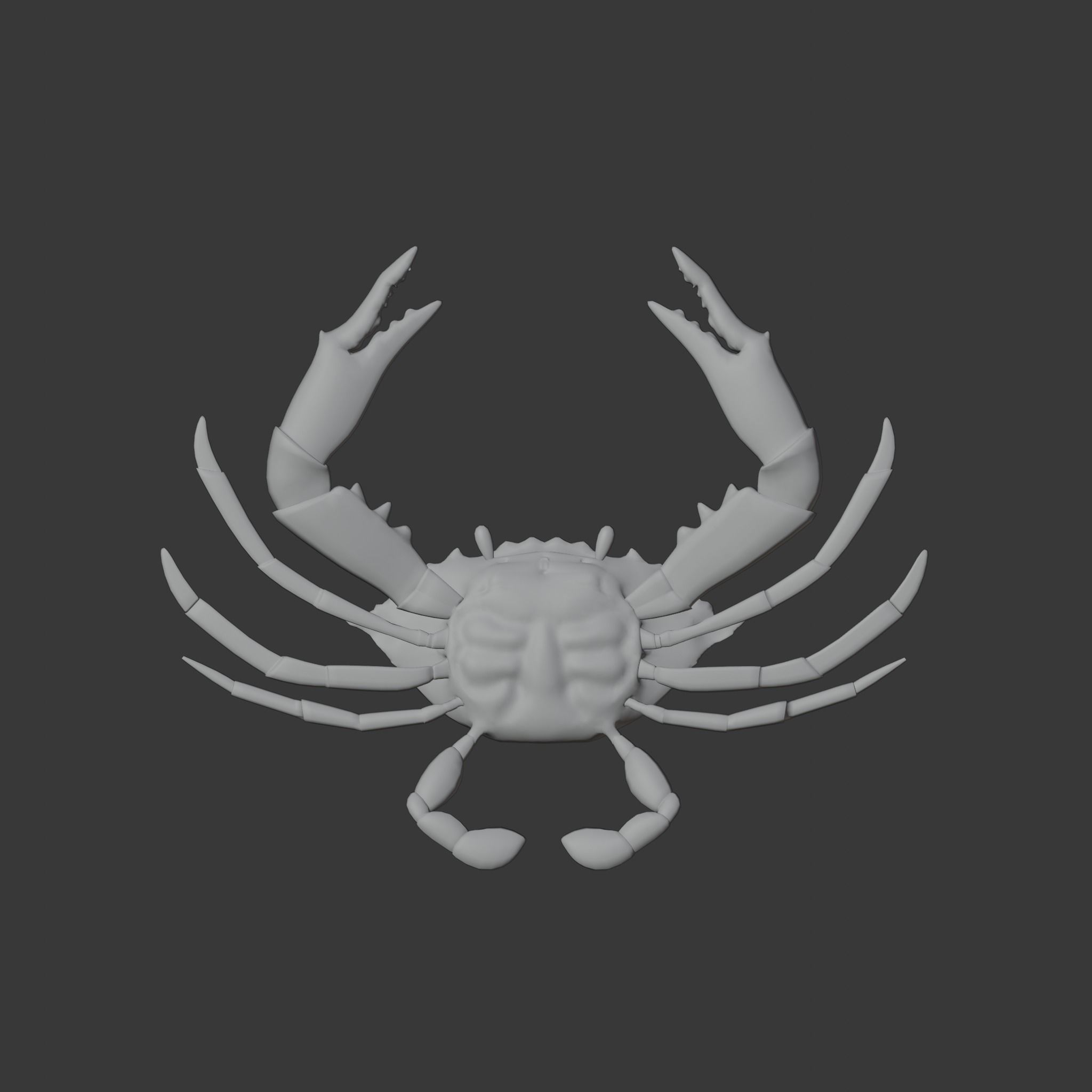 cute crab 3d 3D model_13